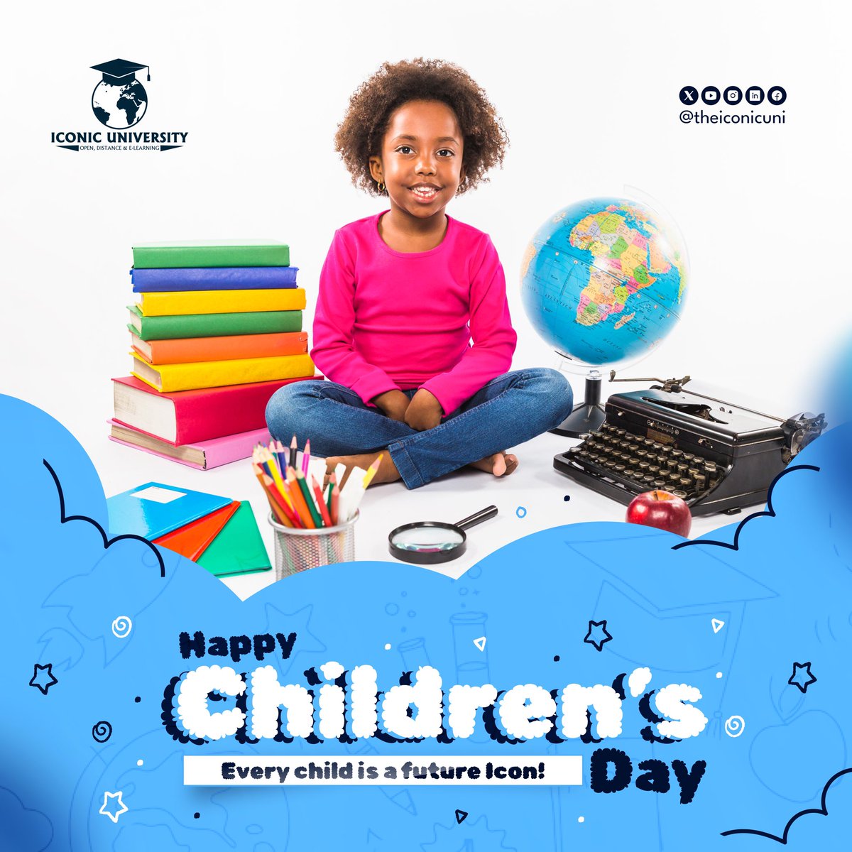 TheIconicUni's tweet image. Today, we celebrate the dreamers and the question-askers — the ICONS of tomorrow.
 
At Iconic University, we believe that every child carries a spark of greatness. 💫
 
Happy Children’s Day

#IconicOpenUniversity #OpenLearning #ChildrensDay