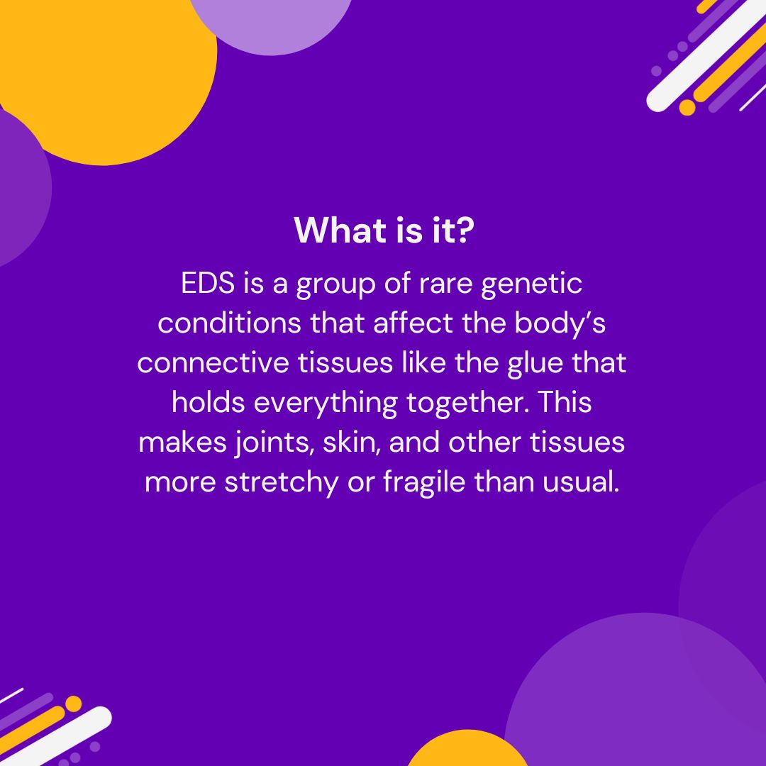 PurpleTuesNov's tweet image. May is Ehlers-Danlos Syndrome Awareness Month 💜

EDS affects connective tissue, often causing pain, fatigue &amp;amp; joint issues — even without visible signs.
Let’s learn, listen &amp;amp; support. Small changes make a big impact.

#EDSAwareness #InvisibleDisability #SupportNotStigma