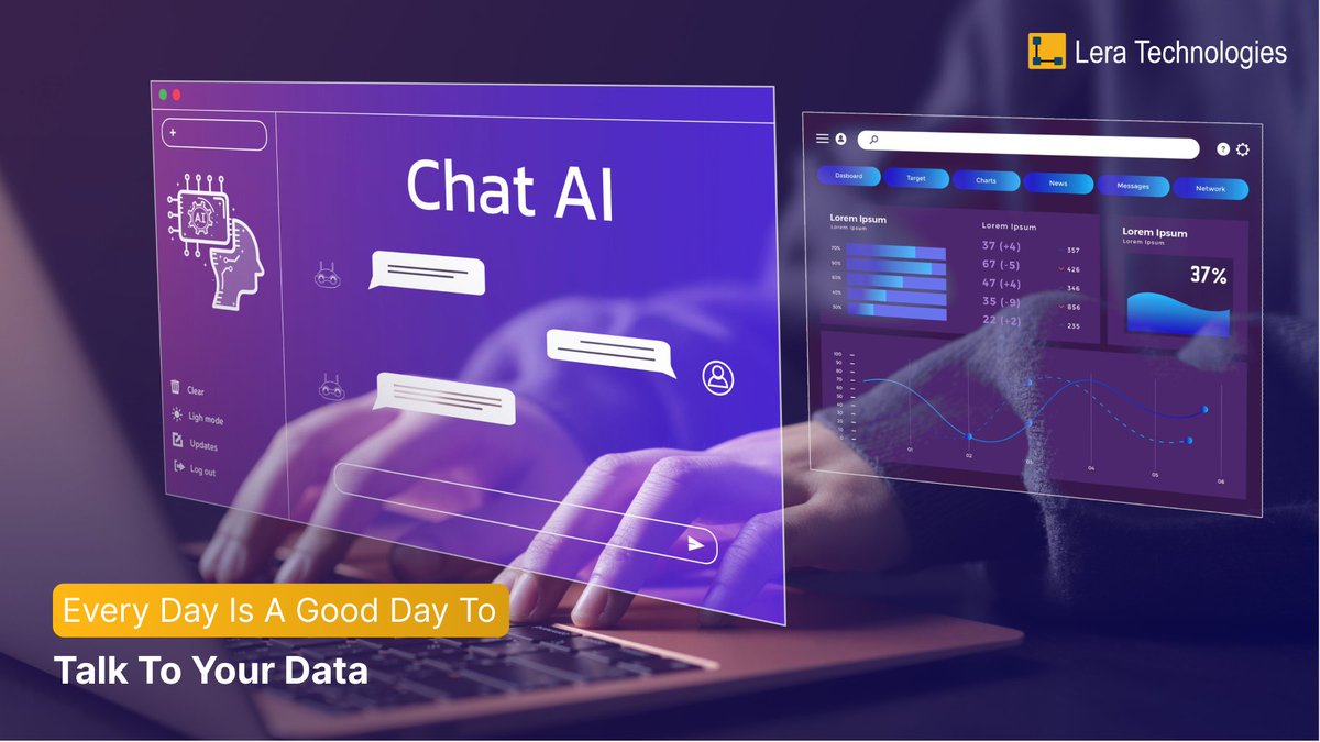 LeraTech's tweet photo. Why build dashboards when you can just ask? GenBI turns questions into instant insights, no queries, no delays. The future of BI talks back. 
#Finsight360 #GenBI #ConversationalAnalytics #AI #TalkToYourData #LeraTechnologies https://t.co/8SDEJGchZu