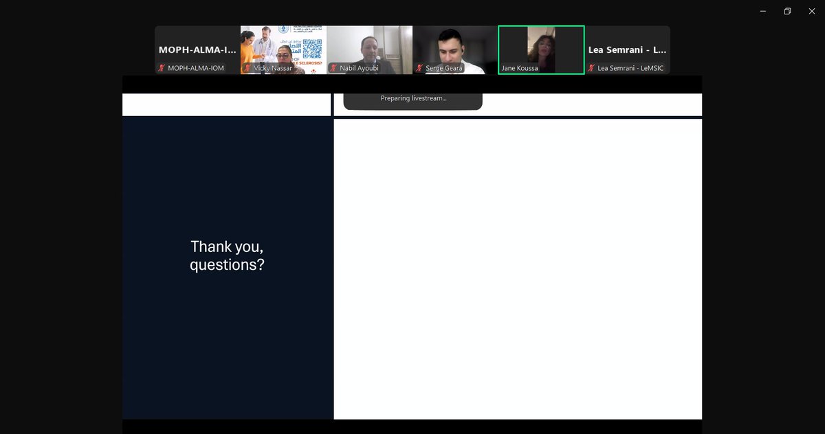 If you missed the live session of Webinar 4 organized under the partnership between #MoPH, #ALMA, #IOM, and in collaboration with #LeMSIC, you could still watch it here: moph.gov.lb/en/Pages/127/7…

Stay tuned for our upcoming session!