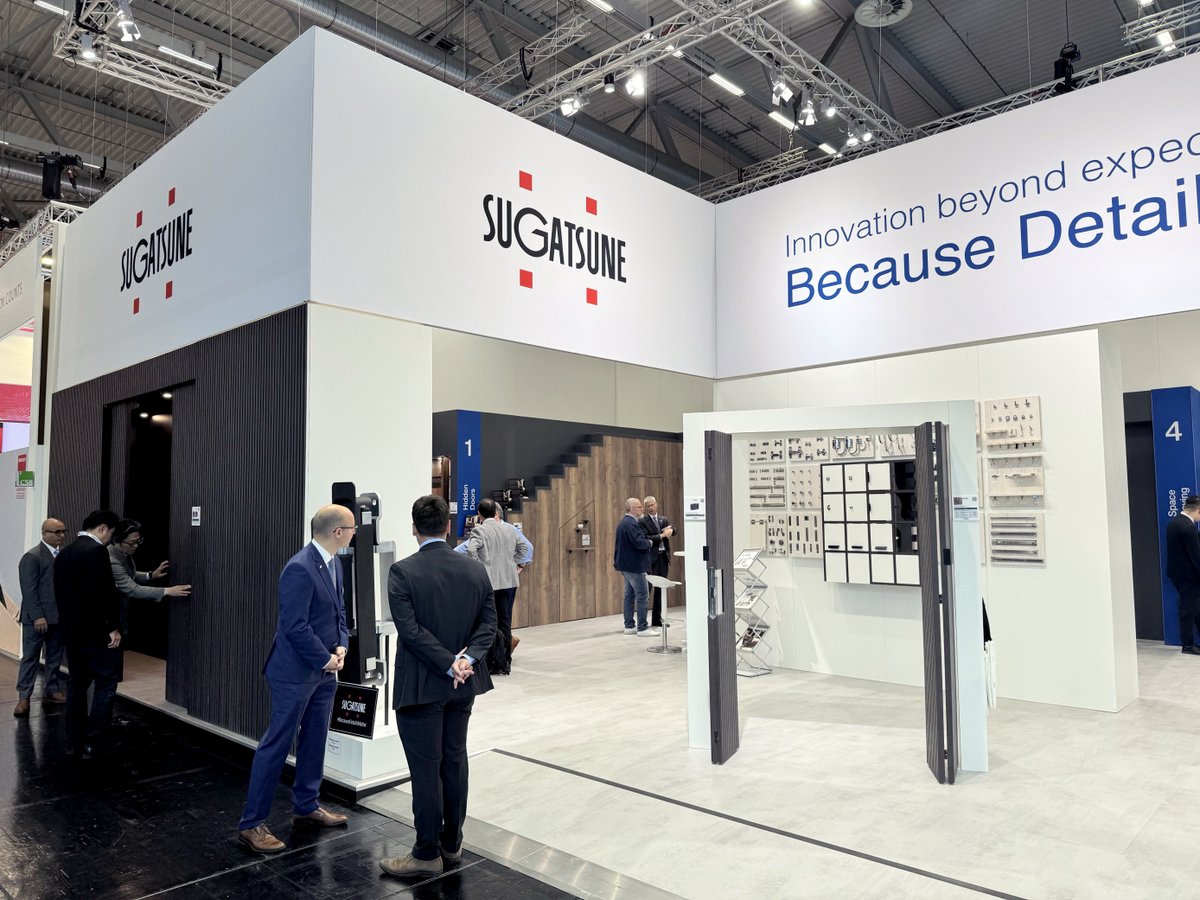 Thank you to everyone who visited us at interzum 2025.

We look forward to the next time we meet—until then, thank you once again.

#interzum2025 #interzum #Sugatsune #BecauseDetailsMatter #hardwaredesign #tradeshowrecap #thankyou #interiordetails
