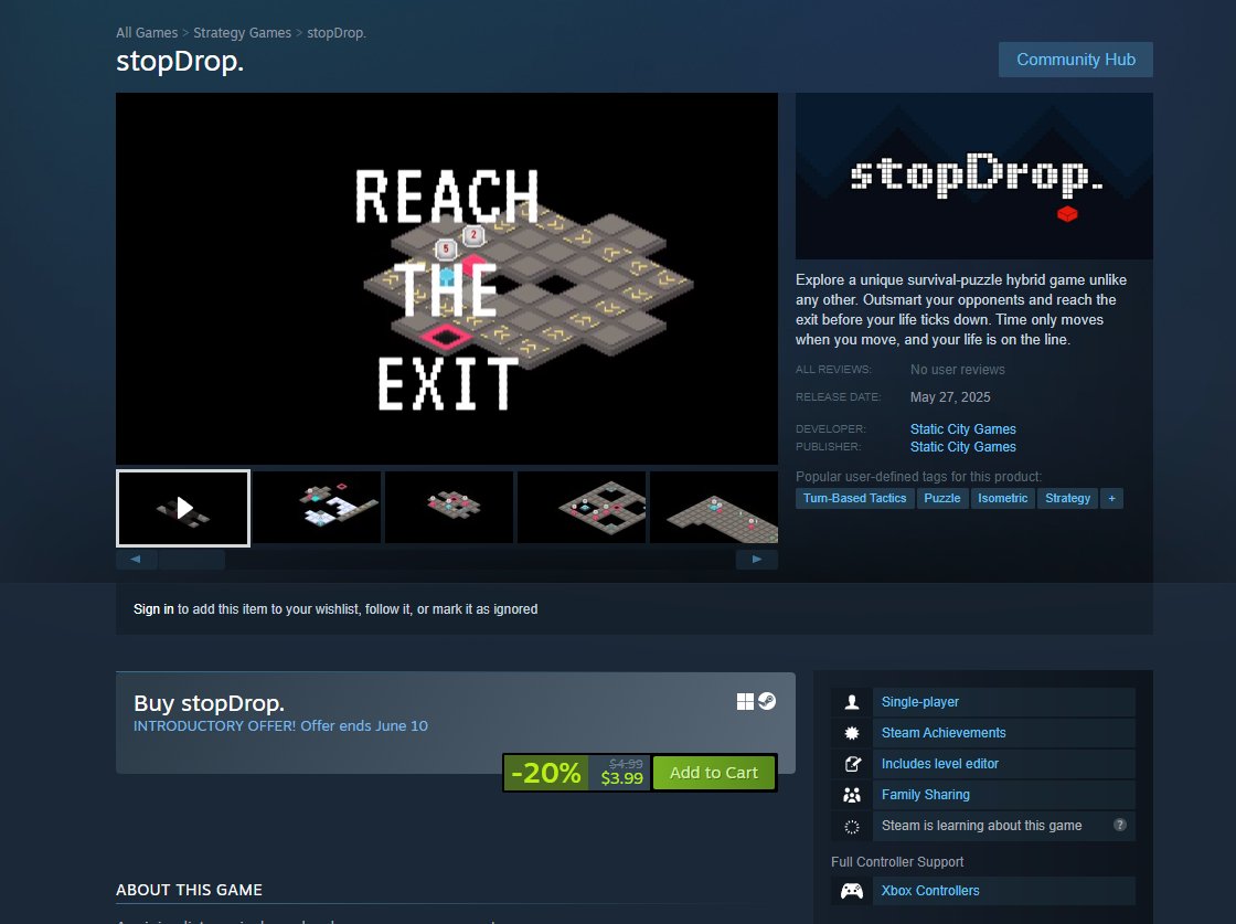 Static City Games | #stopDrop. Out Now on Steam tweet media