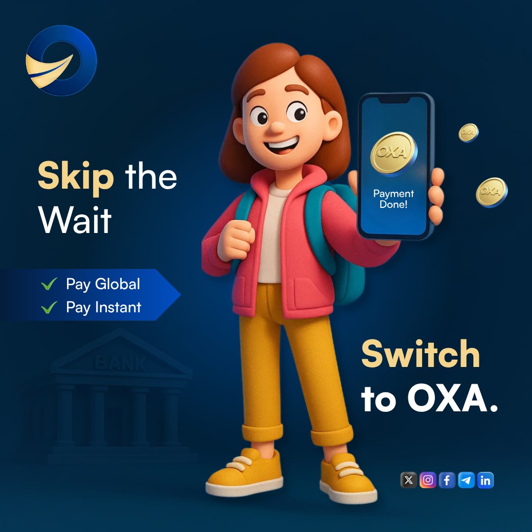 Tired of the Old System?
❌ Bank delays
❌ Conversion fees
❌ Regional limits

Meet OXA:
✅ Instant crypto payments
✅ No middlemen
✅ Global access

The world pays smarter now. Will you? 🌍💸

Fast &amp; Secure Digital Payments for Travel &amp; Stays

raydium.io/swap/?inputMin…