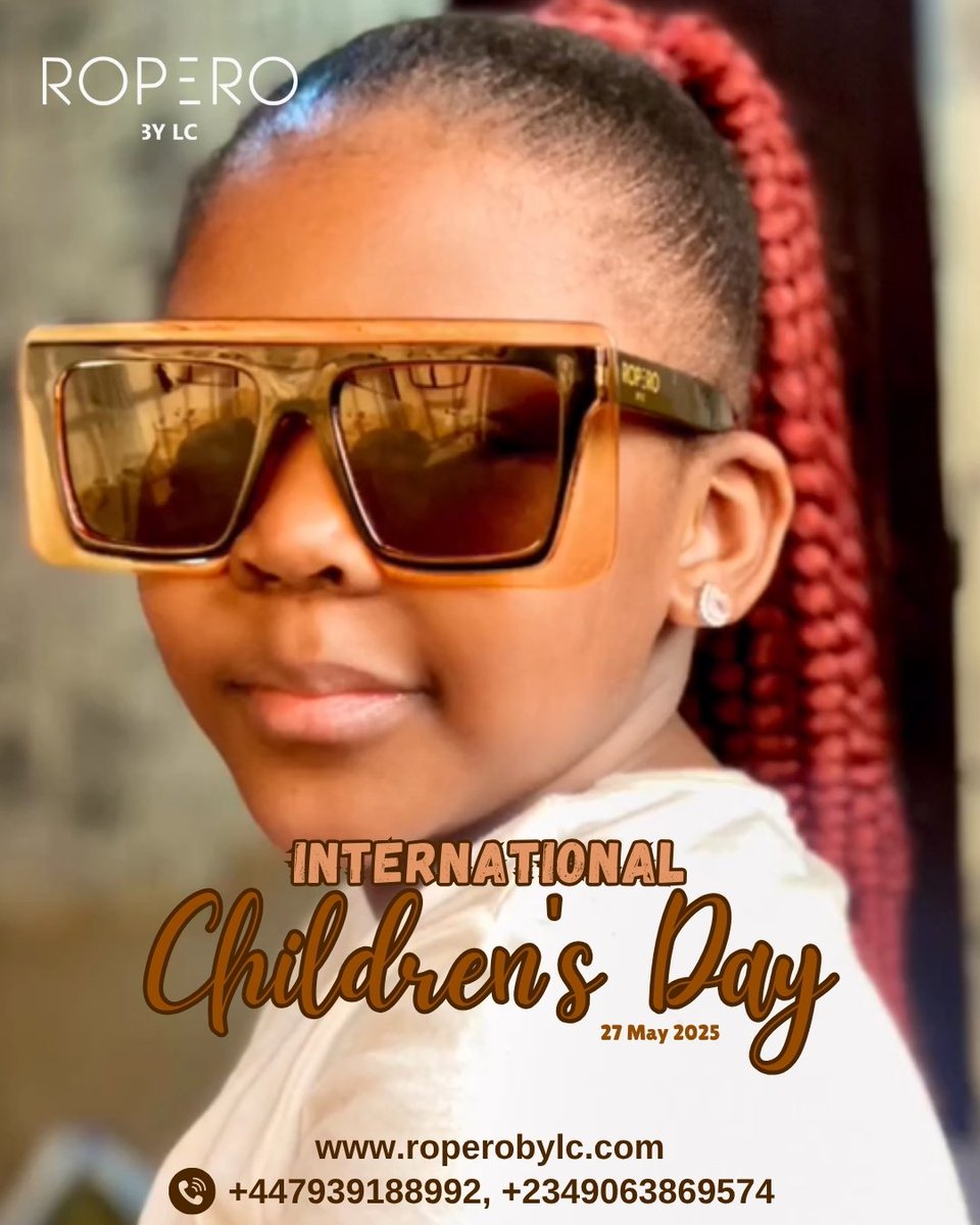 RoperobyLC's tweet image. This Children’s Day, we celebrate the future—full of vision, confidence, and personality.
🧒🏽💫 #RoperoByLC – Where style starts young.

#InternationalChildrenDay #KidsWithStyle #MiniFashionIcons #EyewearForKids #BoldLooks #SeeTheDifference #RoperoEyewear #StylishKids #Childrenday