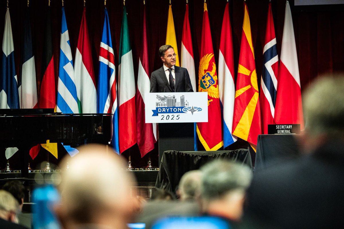 NATO Spokesperson (@natopress) on Twitter photo .<a href="/SecGenNATO/">Mark Rutte</a> participated in the #NATO Parliamentary Assembly in Dayton🇺🇸. He previewed priorities for the #NATOsummit, saying that to make NATO stronger, he expects Allies to agree to increase defence investment & work with industry to ramp up production
bit.ly/3SjsQMx .<a href="/SecGenNATO/">Mark Rutte</a> participated in the #NATO Parliamentary Assembly in Dayton🇺🇸. He previewed priorities for the #NATOsummit, saying that to make NATO stronger, he expects Allies to agree to increase defence investment & work with industry to ramp up production
bit.ly/3SjsQMx