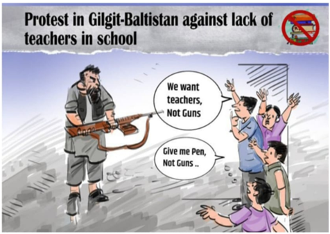 evolvingasia's tweet photo. “Children in #GilgitBaltistan cry out : 'We want teachers, not guns.’ A #heartbreakingreality under Pakistan’s neglect. Time to #StandWithVoices seeking #Peace #Education & a #BetterFuture " - something India has always valued
#PenNotGun
#FreeGB
#WorldForPeace https://t.co/Mm1e6NbOJS