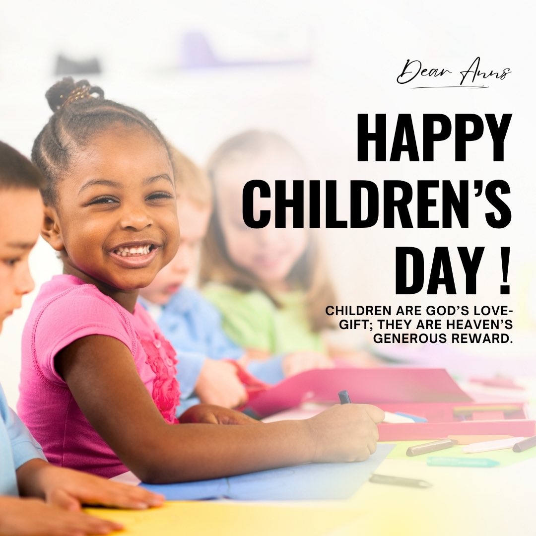 Dear_Anns's tweet photo. Little Footsteps, Big Future.
At DearAnns, we celebrate the wonder, joy, and light that every child brings into the world.
Children are truly God’s love-gift,full of promise, purpose, and endless potential.
#HappyChildrensDay #DearAnns #LittleFootstepsBigFuture. https://t.co/cXVQAmnaEc