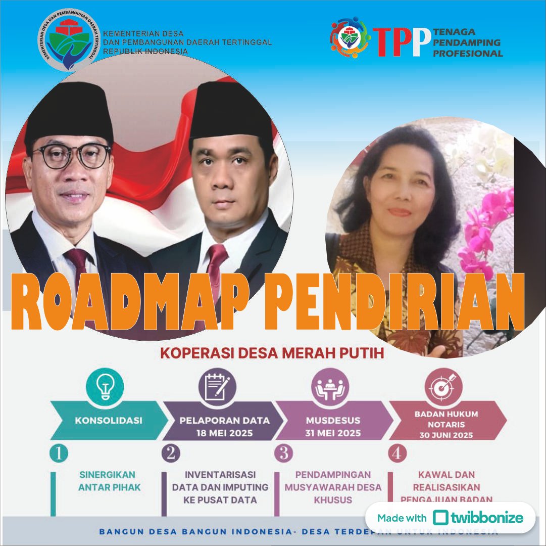 #KoperasiMerahPutihbersamaTPP
#TPPBersamaMenteriDesa