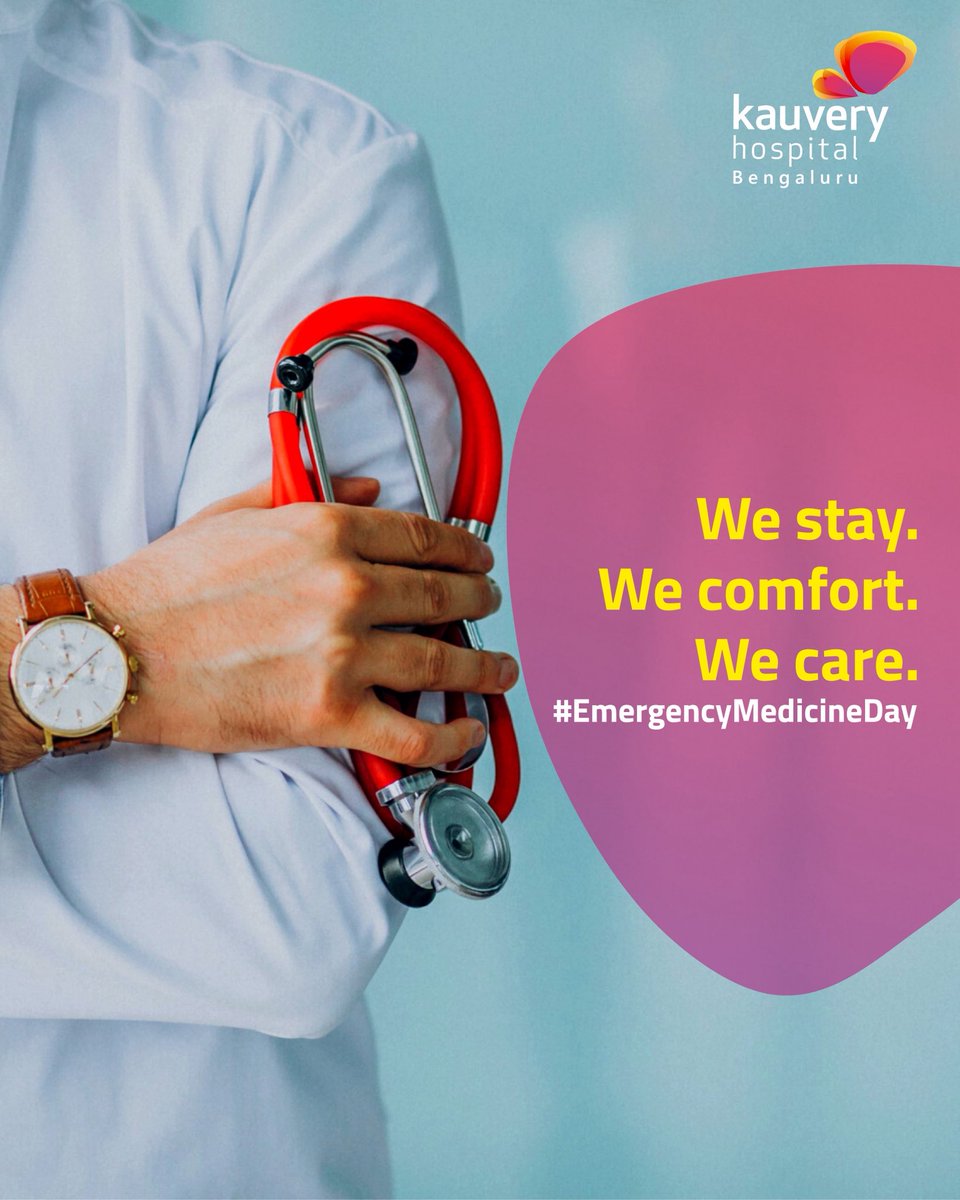 Emergencies don’t wait — and neither do we.
At Kauvery Hospitals, emergency care is more than just rapid response.
It’s about being there when it matters most — with steady hands and even steadier hearts.

#WorldEmergencyMedicineDay #KauveryEmergencyCare #AlwaysOn #Kauverykares