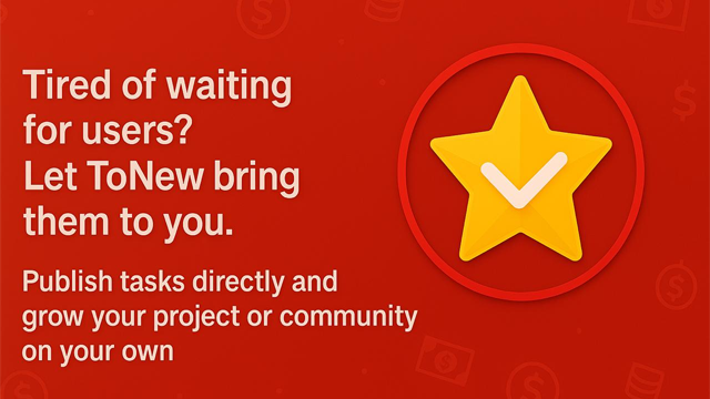 TONOWVIP's tweet photo. ⭐ No more waiting for traffic, ToNew robot makes users come actively!

🤖 Automatically send tasks to attract real users
🎯 Customized rewards, automatic settlement
📊 High completion rate + real-time feedback
⏱ Get started in 3 minutes and easily attract traffic https://t.co/exTSHdEU1N