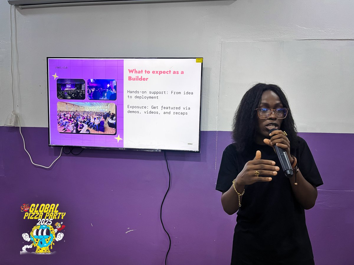 PolygonAbuja's tweet photo. 🍕 #GlobalPizzaParty

Thanks to support from @DablClub, we were able to support 5 incredible events across Nigeria to celebrate devs &amp; empower local builders. 

Here's what went down 👇
1/ Minna: 170+ devs
2/ Abuja:  100+ devs
3/ Akwa Ibom: 50+ builders
4/ Keffi: 50 enthusiasts https://t.co/1W9MIU8abj