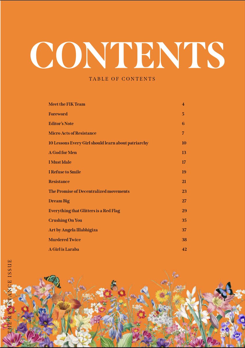 C.I. Atumah (@ciatumah) on Twitter photo My essay “Micro Acts of Resistance” has been published by <a href="/FeministsKE/">FEMINISTS IN KENYA /#TotalShutDownKE</a> and it is the first essay in their first magazine. 😊
You can read and download it for free here: feministsinkenya.org My essay “Micro Acts of Resistance” has been published by <a href="/FeministsKE/">FEMINISTS IN KENYA /#TotalShutDownKE</a> and it is the first essay in their first magazine. 😊
You can read and download it for free here: feministsinkenya.org