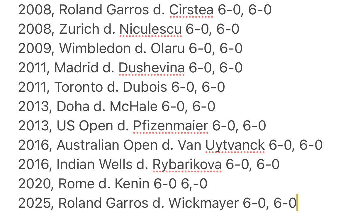 returnofserve's tweet image. 11th double bagel for #Vika #Azarenka