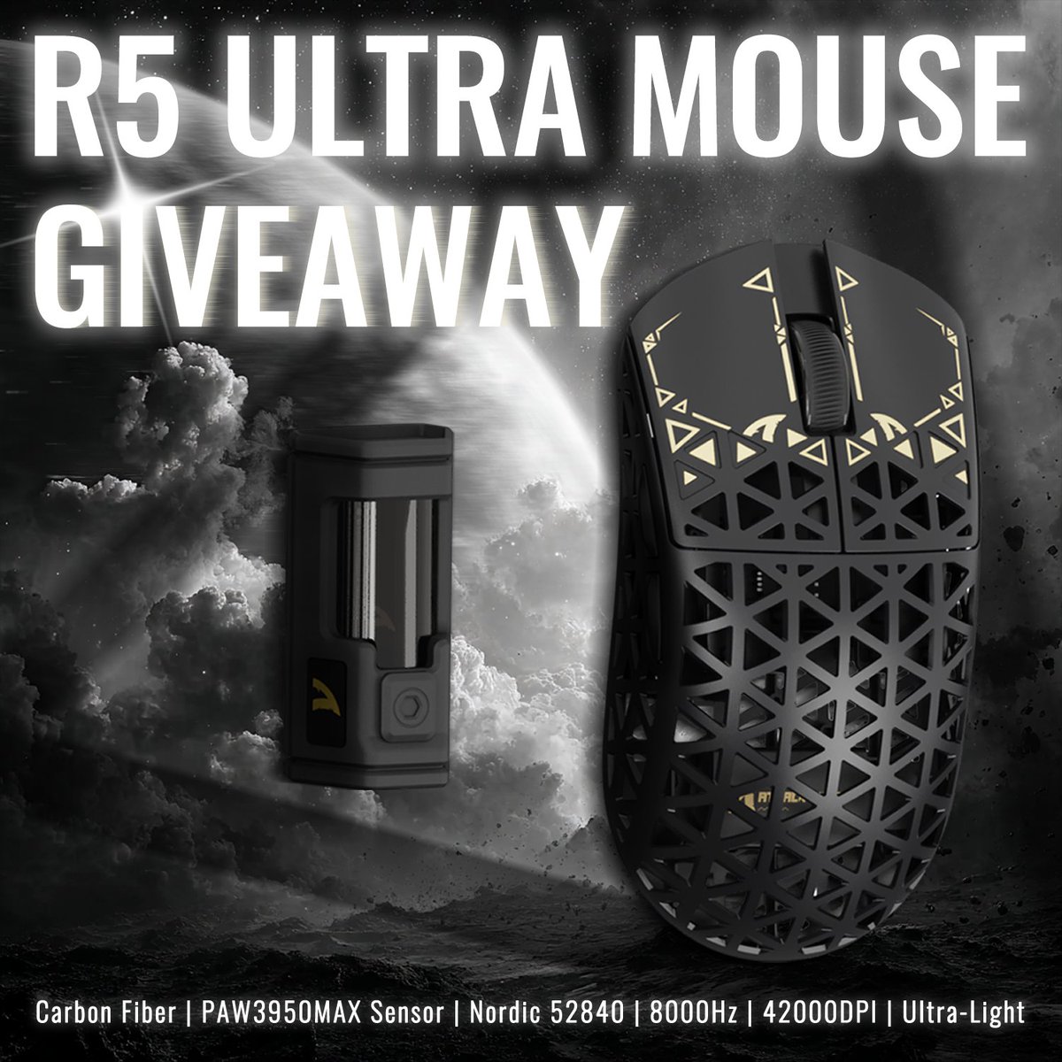 ATTACK SHARK (@attacksharkgear) on Twitter photo 🎉ATTACK SHARK R5 ULTRA Mouse Giveaway🎉
🏆Prize:
1 Winner will be receiving R5 ULTRA (Black)
🌟To Enter:
1️⃣ Follow <a href="/ATTACKSHARKGEAR/">ATTACK SHARK</a>
2️⃣ Like❤️& Retweet🔁
3️⃣ Tag a friend who love this mouse
📅The winner will be announced on June 04, 2025.
👉Where to buy: 🎉ATTACK SHARK R5 ULTRA Mouse Giveaway🎉
🏆Prize:
1 Winner will be receiving R5 ULTRA (Black)
🌟To Enter:
1️⃣ Follow <a href="/ATTACKSHARKGEAR/">ATTACK SHARK</a>
2️⃣ Like❤️& Retweet🔁
3️⃣ Tag a friend who love this mouse
📅The winner will be announced on June 04, 2025.
👉Where to buy: