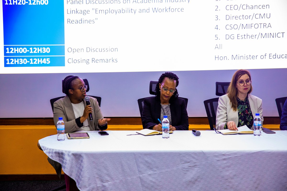 Ministry of Public Service and Labour | Rwanda (@rwandalabour) on Twitter photo Minister <a href="/CNkulikiyinka/">C. Nkulikiyinka</a> urged all stakeholders to strengthen the alignment between education and employment by connecting learning with labour market realities. She emphasized the importance of collaboration among academia, industry to ensure that every graduate is not only Minister <a href="/CNkulikiyinka/">C. Nkulikiyinka</a> urged all stakeholders to strengthen the alignment between education and employment by connecting learning with labour market realities. She emphasized the importance of collaboration among academia, industry to ensure that every graduate is not only