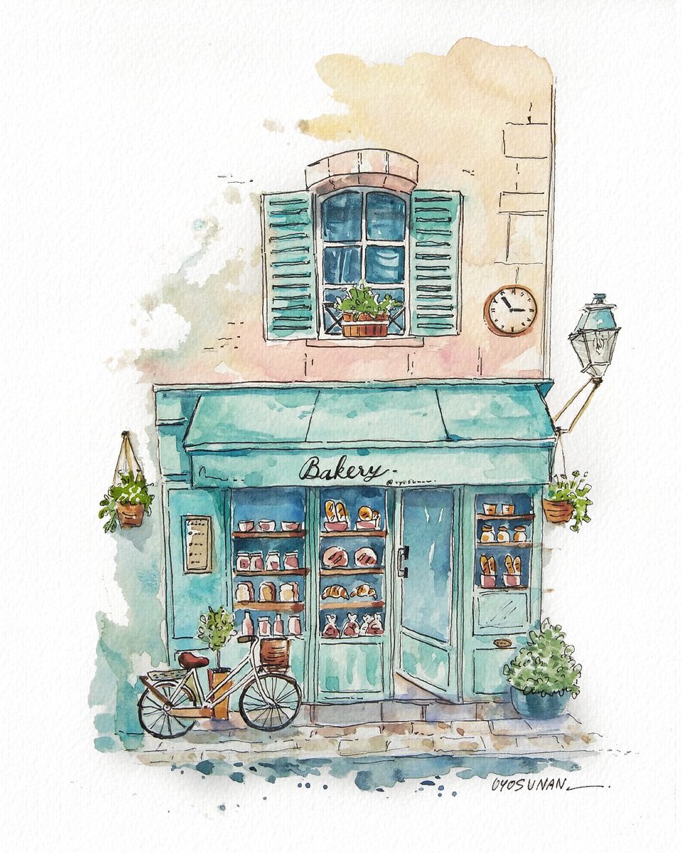 OyoSunAn's tweet photo. ฝากผลงานภาพสีน้ำด้วยนะคะ #watercolor #watercolour #painting #art #Sketching #oyosunan #วาดสีน้ำ 😊😊 https://t.co/fLyuE5aZFA