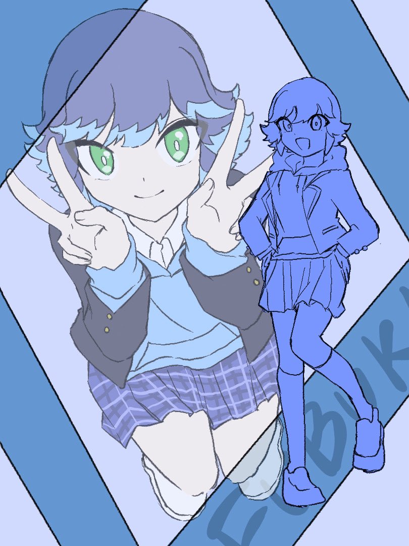 ブレザーの中にパーカー着て欲しい