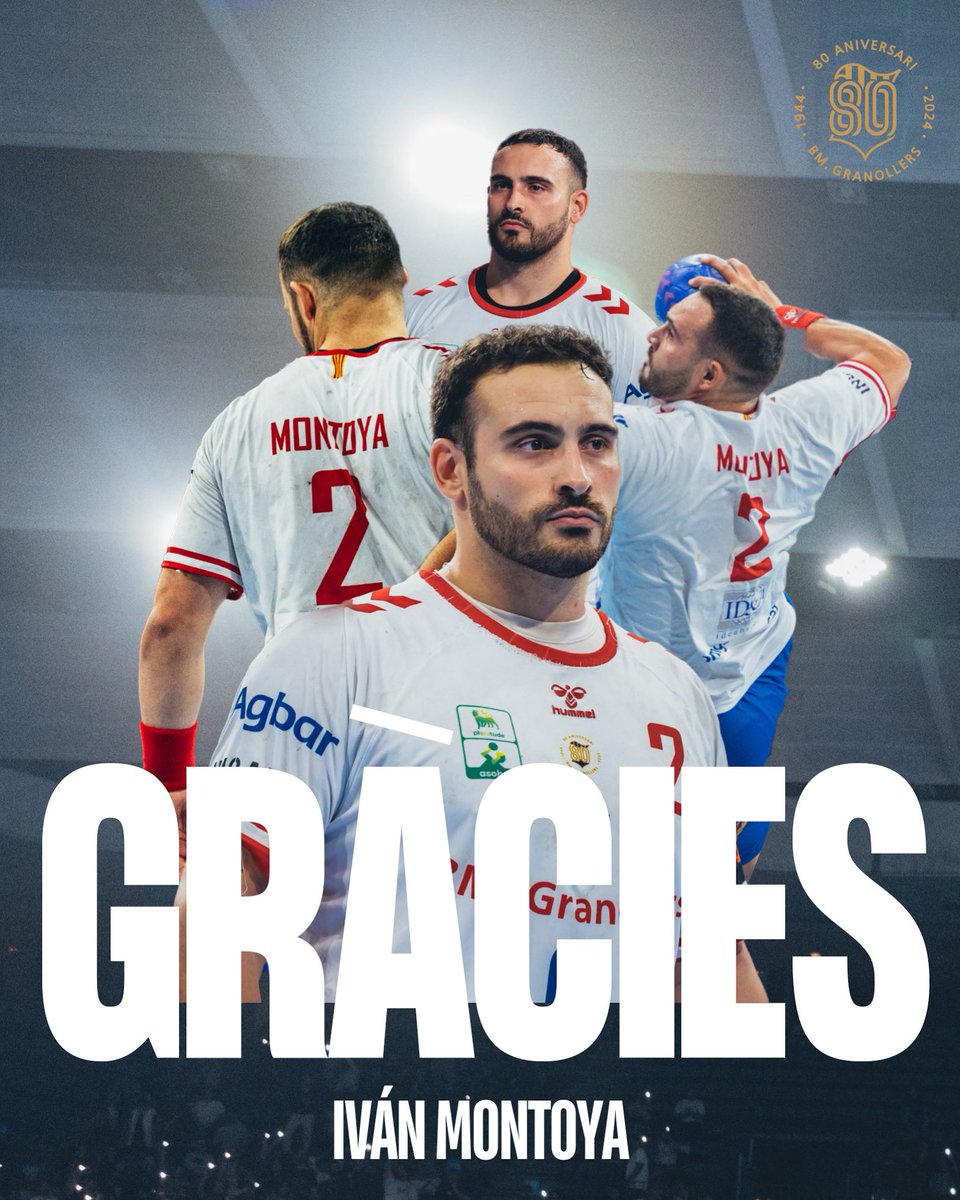 𝐆𝐑À𝐂𝐈𝐄𝐒 𝐈𝐕Á𝐍!!! 💪🏻🚀

Iván Montoya posa punt i final a dues temporades al Fraikin BM Granollers.

El Palau serà sempre casa teva!🏟️

Molta sort i gràcies!⭐️

🔗Més informació: bmgranollers.cat/cat/premsa/not…

#BMGx80 #OrgullBMG🔵⚪️