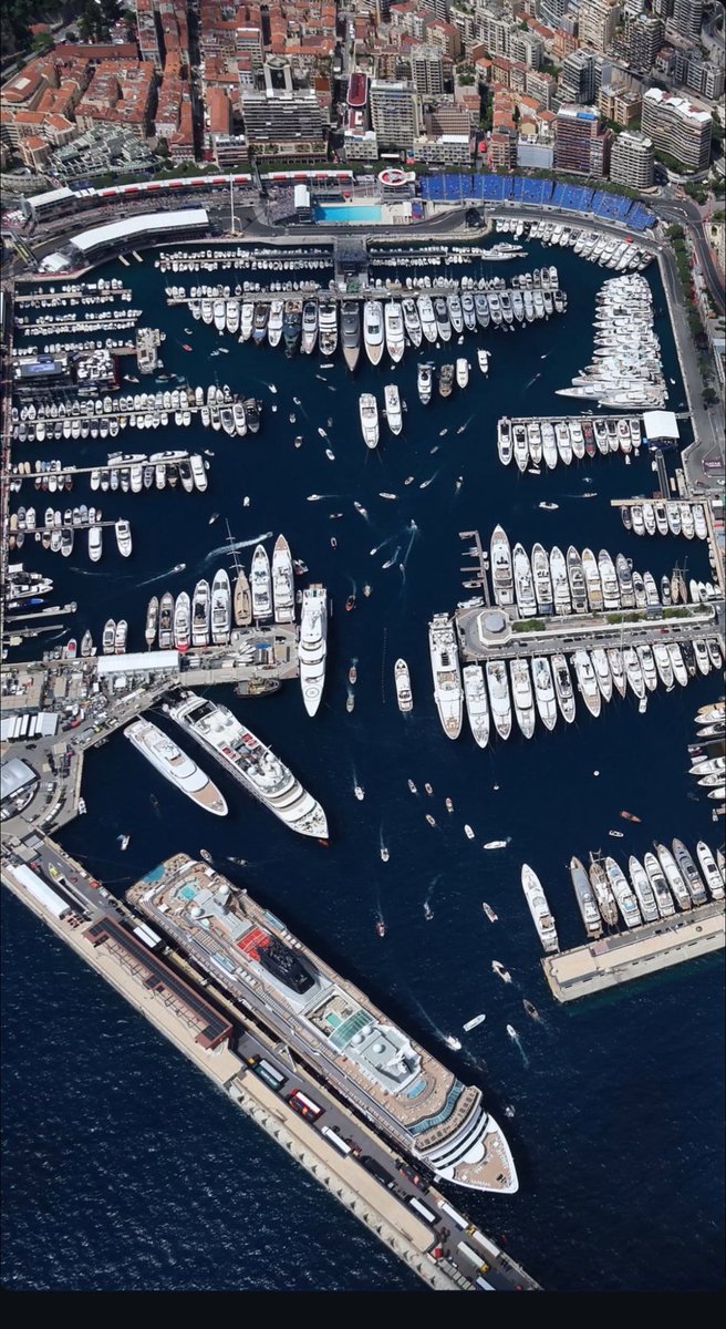There were some nice aerial shots of Port Hercules from the Grand Prix at the weekend.