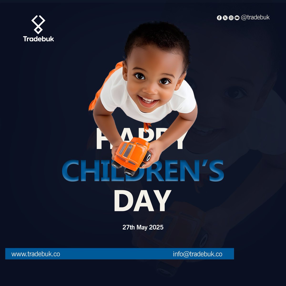 To the dreamers, gigglers, and little wonders, today is all yours! 🌟
Happy Children’s Day! 💛 #ChildrensDay #LittleDreamers #Tradebukcapital