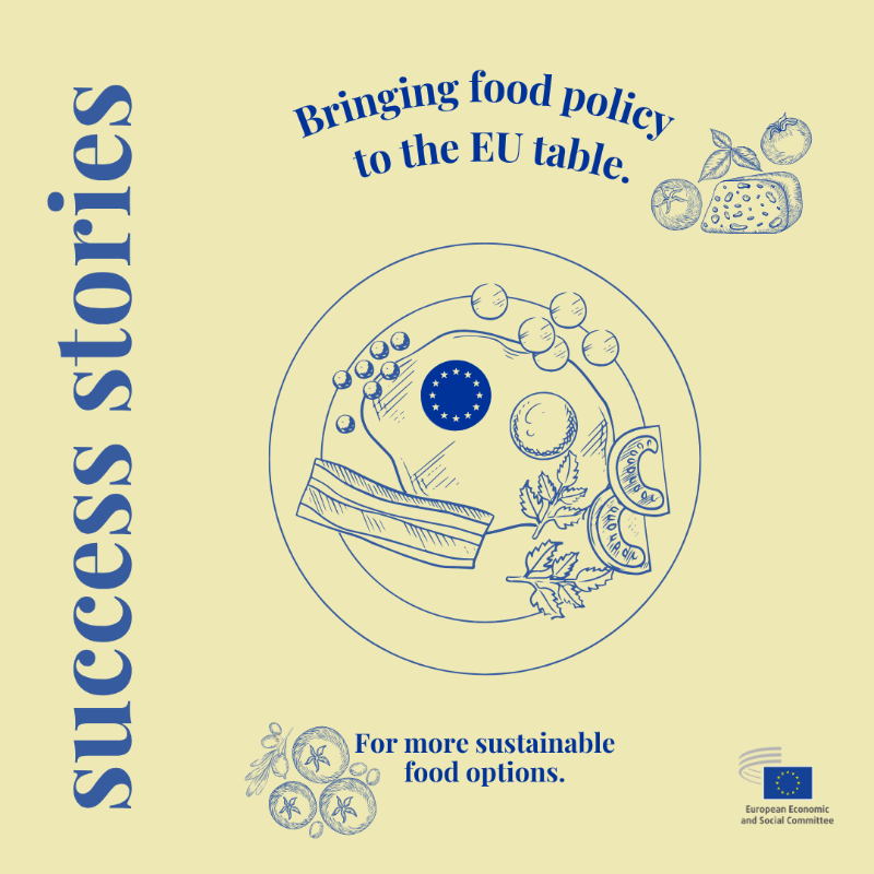 EU_EESC's tweet photo. On #WorldFoodSafetyDay, we reaffirm our commitment to building a fairer, greener &amp; healthier food future.

Since 2017, we pushed for an integrated EU food policy:
🚜 inspiring #Farm2Fork;
🚜 co-hosting the #EUOrganic Awards;
🚜 calling for an EU Food Policy Council;

#EESCstories