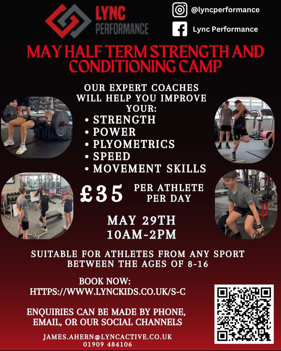 lync_active's tweet image. Only 2️⃣ spaces remaining on the @LyncPerformance Strength &amp;amp; Conditioning Camp this week! 

If you have a young athlete who wants to learn to train in a supportive environment with expert coaches then book on today! ⬇️🏋🏻‍♂️

lynckids.co.uk/event-details/…