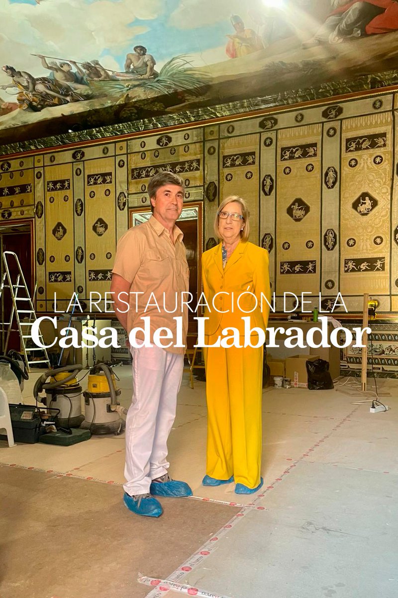 Patrimonio Nacional (@patrimnacional) on Twitter photo 🙌🏼 ¡Con las manos en la masa!
Nos desplazamos hasta la Casa del Labrador para enseñaros cómo avanza su proceso de rehabilitación🖌️
Lourdes de Luis, jefa de restauración de <a href="/PatrimNacional/">Patrimonio Nacional</a>, y Félix de la Colina, del equipo de El Barco, nos lo explican.
▶️bit.ly/CasaLabrador 🙌🏼 ¡Con las manos en la masa!
Nos desplazamos hasta la Casa del Labrador para enseñaros cómo avanza su proceso de rehabilitación🖌️
Lourdes de Luis, jefa de restauración de <a href="/PatrimNacional/">Patrimonio Nacional</a>, y Félix de la Colina, del equipo de El Barco, nos lo explican.
▶️bit.ly/CasaLabrador