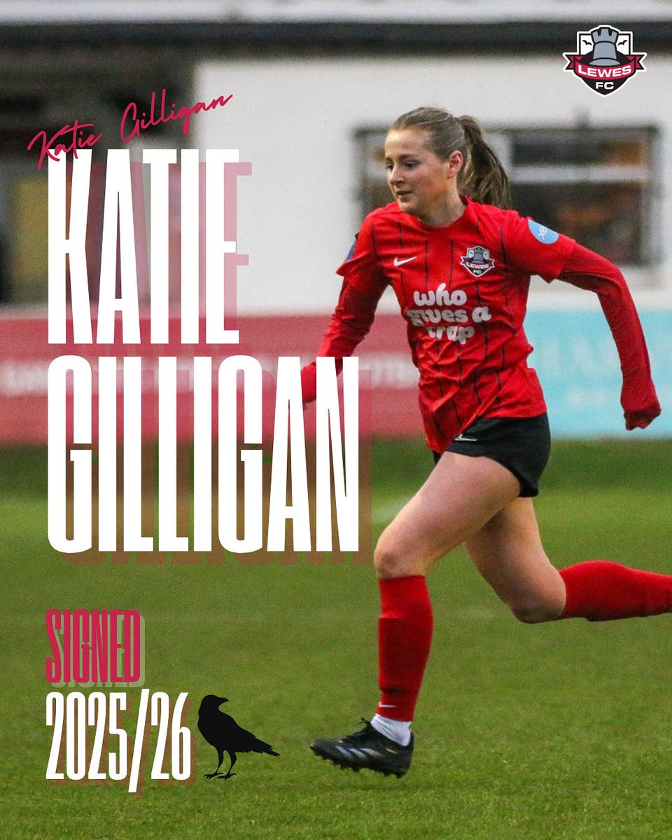 Katie Gilligan 🤝 2025/26 

We are so excited to have Katie with us at Lewes for the next season 😍

#COYR🔴⚫️