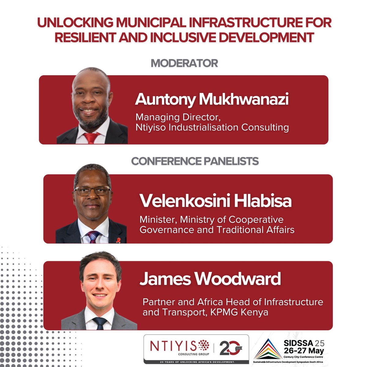 NtiyisoConsult's tweet photo. Our MD Auntony Mukhwanazi leads critical discussions that will reshape infrastructure development across South Africa and beyond!
Engage with us: What’s the one change needed to fix municipal infrastructure? Comment below!
#SIDSSALive #InfrastructureDialogue #NtiyisoInsights https://t.co/tNvZQjOST9