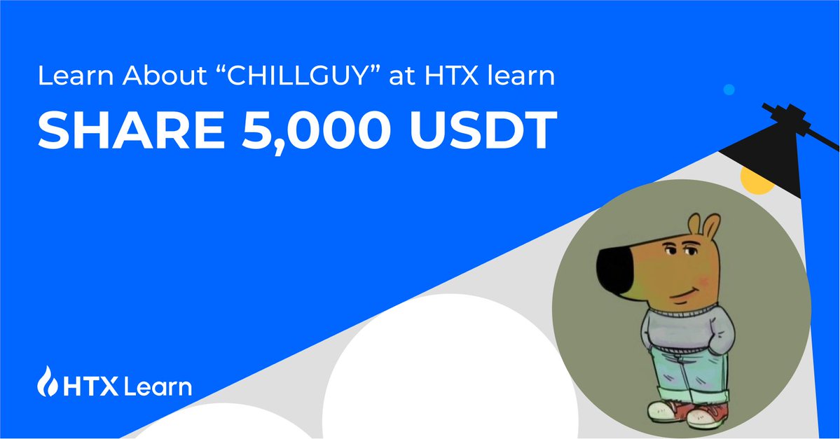 HTX Learn &amp; Earn!
Share $5,000 in Rewards

𝗥𝗲𝘄𝗮𝗿𝗱 𝟭:
✅RT + Ace the Quiz: bit.ly/3vKqAWw
✅Follow <a href="/HTXAcademy/">HTX Academy</a> + <a href="/chillguycto/">just a chill guy | fan page</a>
✅Fill out the form: bit.ly/43LJuuu
𝗥𝗲𝘄𝗮𝗿𝗱 𝟮:
✅Nail all questions correctly
🌞Join now for a chance to win!