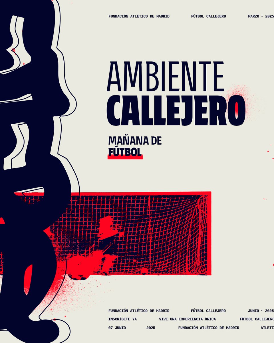 Ambiente callejero, partidos modalidad 3x3, mañana de fútbol, retos, premios, recompensas y ganas de pasarlo bien con una bonita causa social.

⚽🥅 ¡Apúntate al Torneo #FutbolCallejero25!

🔗 loom.ly/fGrhUz4