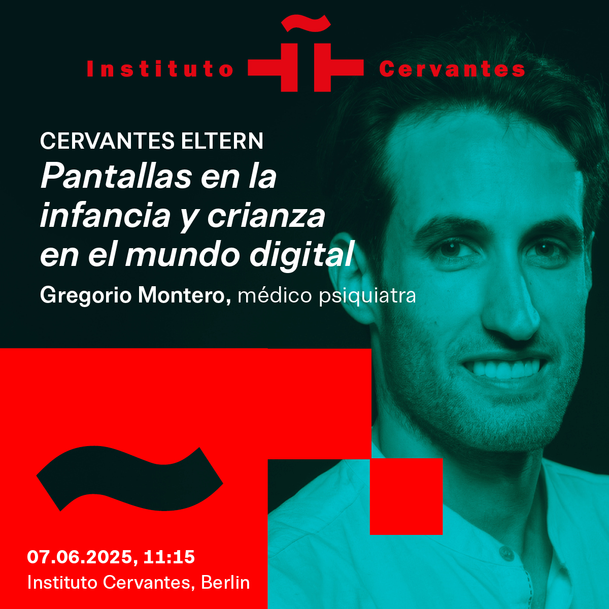 Cervantes Eltern - "Pantallas en la infancia y crianza en el mundo digital"

📆07.06.2025 11:15
📍Instituto Cervantes. Rosenstraße 18, 10178 Berlin🎟️Plazas limitadas / Entrada gratuita: eventbrite.es/e/cervantes-el…
