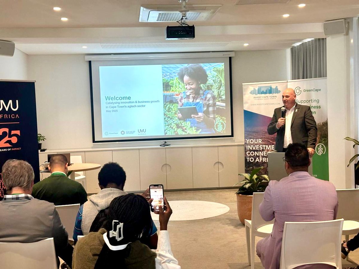 The City and <a href="/thegreencape/">GreenCape</a> have hosted the first-ever AgTech Connect, a session bringing together investors, business leaders and government officials for high-impact networking, and an exchange of ideas.

See: bit.ly/3Fv4tZl

#CTNews #EconomicGrowth