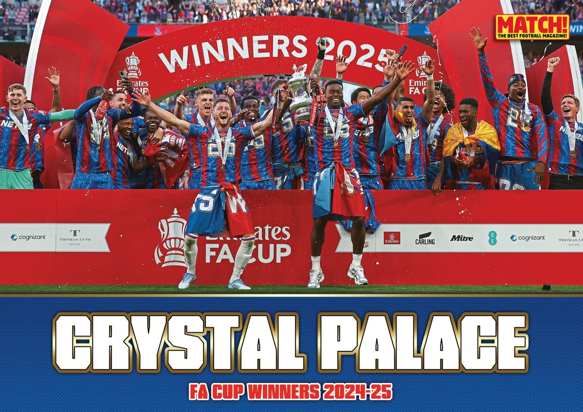 There's a celebratory poster in MATCH's May 27 issue,
<a href="/CPFC/">Crystal Palace F.C.</a> fans! 😁

#CPFC 🏆

In shops or online: shop.kelsey.co.uk/single-issue/m…