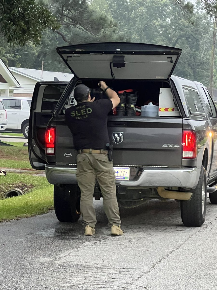 SLED is on scene and starting to take pictures of the scene. 
<a href="/ABCNews4/">ABC News 4</a>