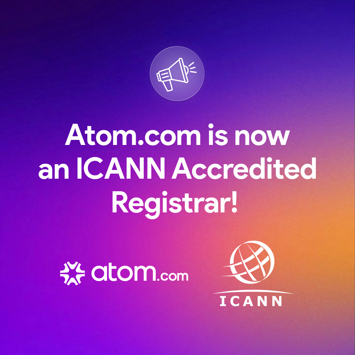 🚀 Big news: Atom.com is now an ICANN-accredited registrar.

It's a major milestone, and just the beginning.

We're rebuilding the registrar stack for the AI-powered internet.

Read more: 
atom.com/blog/atom-com-…