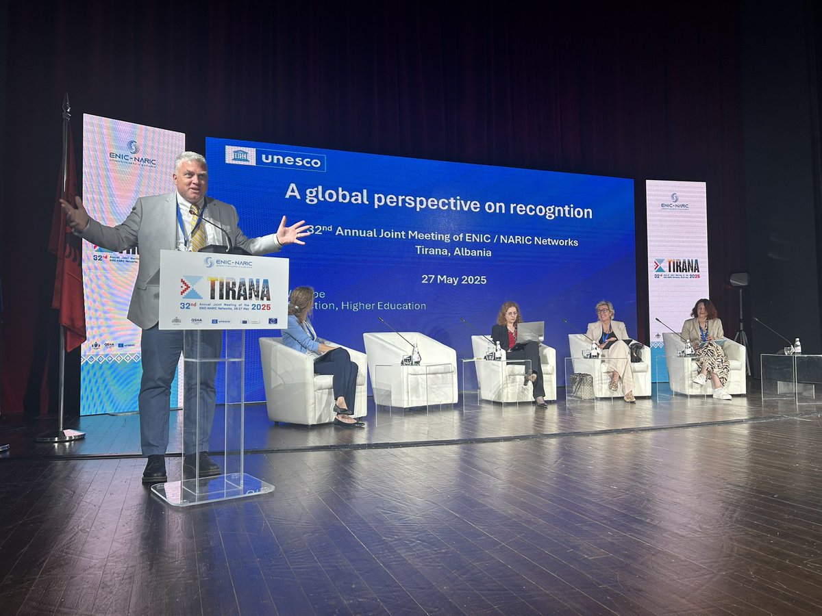 This morning’s agenda at the #ENIC_NARIC Joint Meeting spotlighted perspectives in #recognition policy:
• Survey findings on the global dimension 
• Refugees’ qualifications and language competences
• The Union of Skills initiative
• Global reflections on recognition
