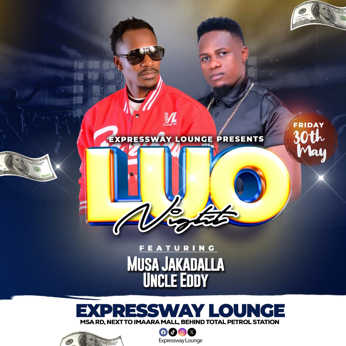 Geoffrey Mwamburi (BEKI) (@bekimwamburi) on Twitter photo Ile Luo night nilikuwa nawashow ni this Friday pale <a href="/XpresswayLounge/">Expressway Lounge</a>
Entry ni free.., wewe njoo tu na pesa ya kuspend 😊😊
Musa Jakadala na Uncle Eddy watatumbuiza Ile Luo night nilikuwa nawashow ni this Friday pale <a href="/XpresswayLounge/">Expressway Lounge</a>
Entry ni free.., wewe njoo tu na pesa ya kuspend 😊😊
Musa Jakadala na Uncle Eddy watatumbuiza