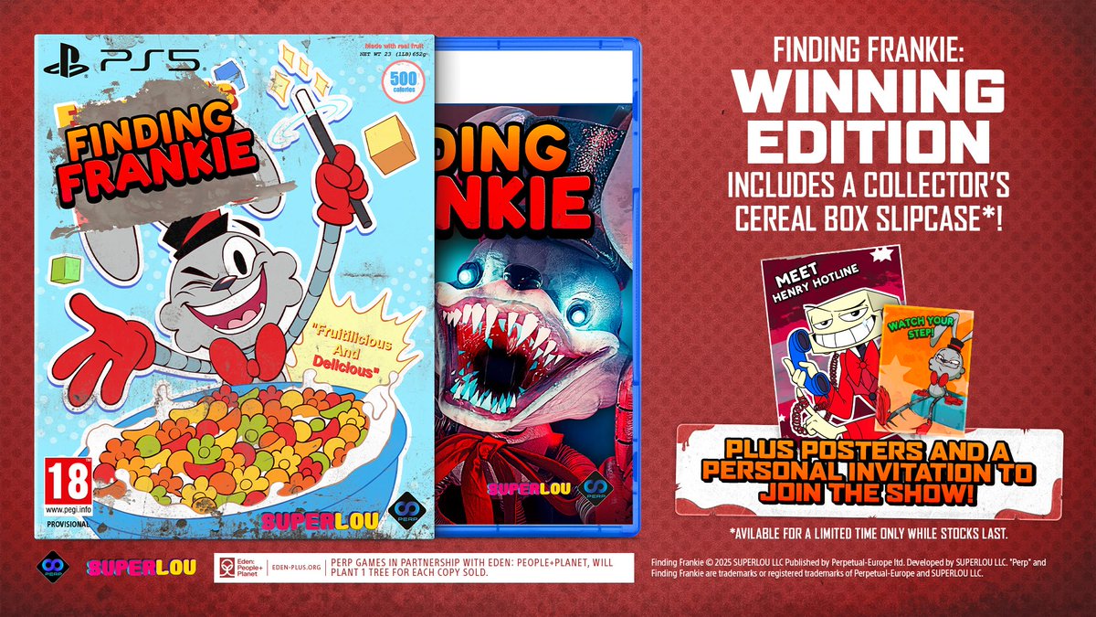 Perp Games | Finding Frankie | Out April 15th! 🎮 (@perpgames) on Twitter photo 🎁 Wanna win a copy of the #FindingFrankie 'Winning Edition' on PS5? 📷🤔
Then make sure you follow <a href="/PerpGames/">Perp Games | Finding Frankie | Out Now!🎮</a>, LIKE + RP
& let us know your favourite cereal 📷 💿
🏁 May 30th when the physical edition launches💥 🎁 Wanna win a copy of the #FindingFrankie 'Winning Edition' on PS5? 📷🤔
Then make sure you follow <a href="/PerpGames/">Perp Games | Finding Frankie | Out Now!🎮</a>, LIKE + RP
& let us know your favourite cereal 📷 💿
🏁 May 30th when the physical edition launches💥