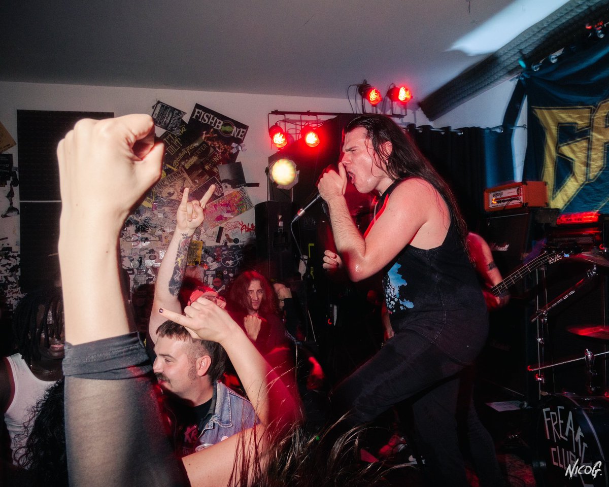 GameOverThrash's tweet image. Big times at our release party! Go stream our new album “Face The End” - new limited vinyl on our bandcamp!