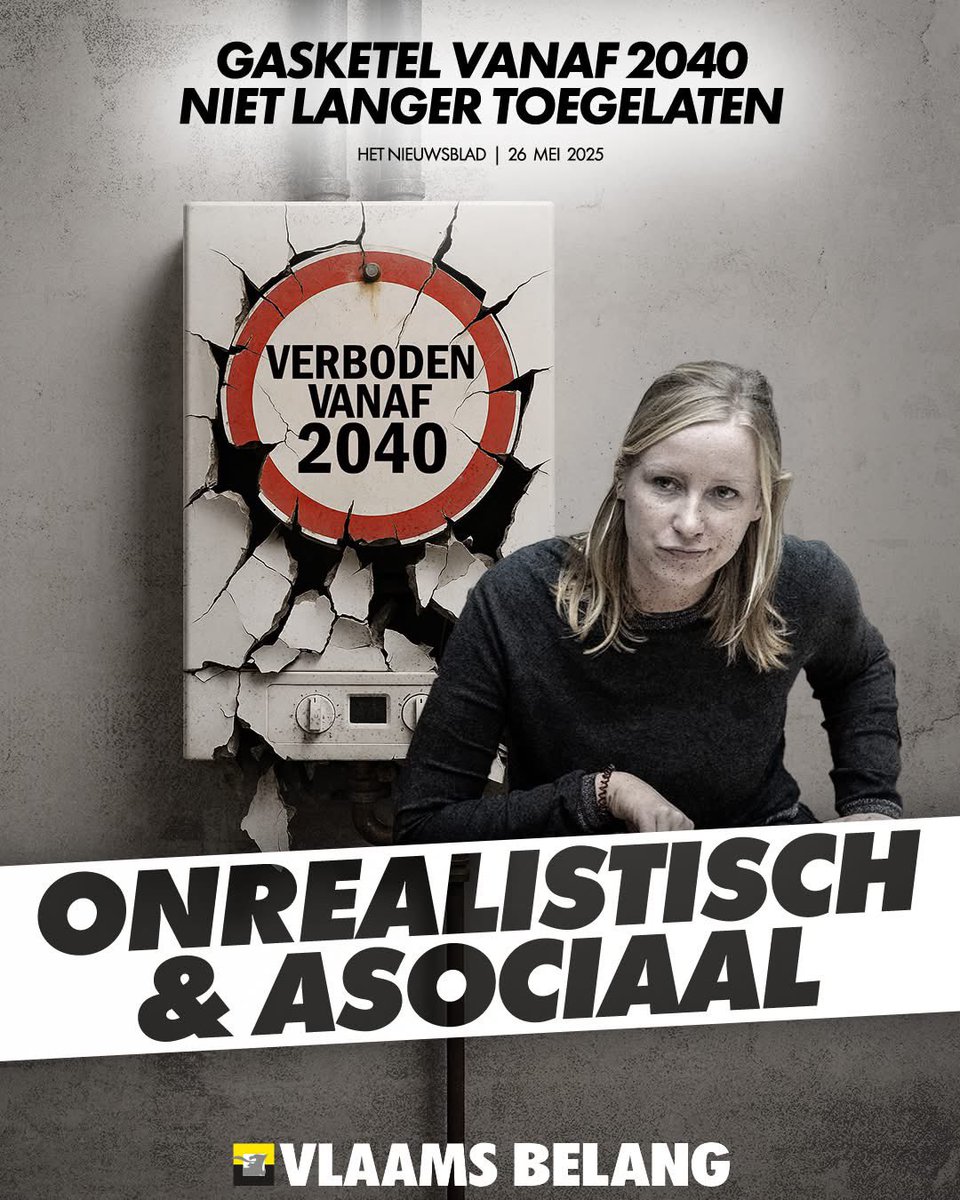 Vanaf 2040 is het verboden om nog een gasketel te gebruiken. Wie zijn woning tegen dan niet warmtepomp-klaar krijgt, draait maar op voor dure verbouwingen en een torenhoge energiefactuur. Dit is geen ‘klimaatbeleid’, maar voor velen een onbetaalbare en regelrechte dwang!
