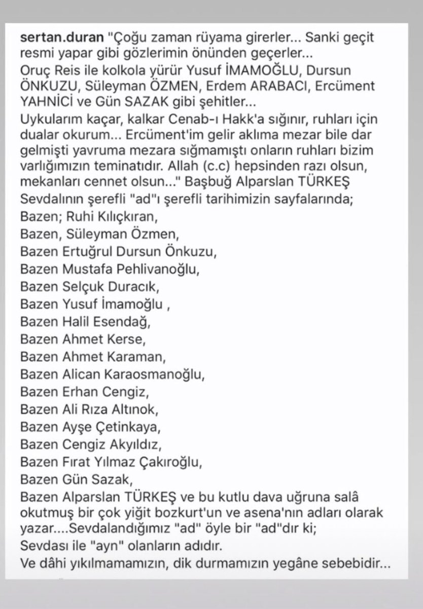 "Çoğu zaman rüyama girerler...

Sanki geçit resmi yapar gibi gözlerimin önünden geçerler.….