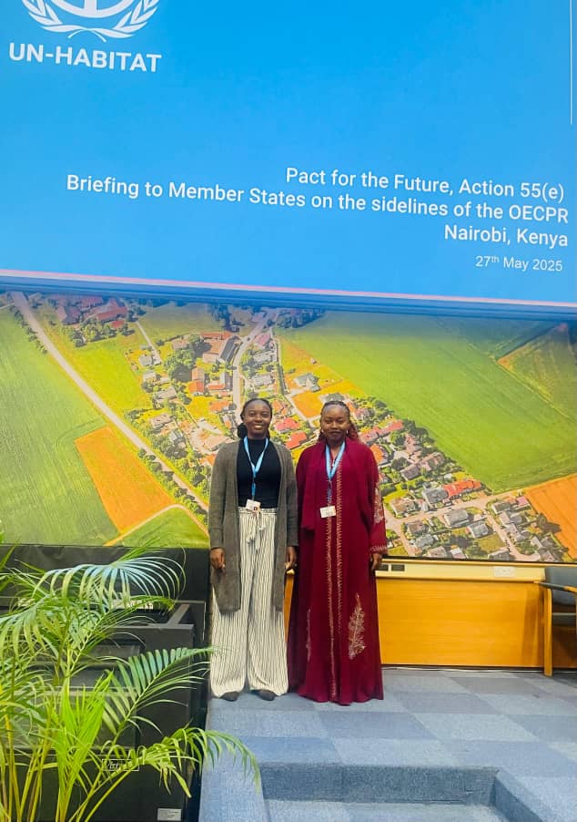 HabitatDefend's tweet image. 🌍 Habitat Defenders Africa is at #UNHabitatAssembly in Nairobi!

Led by Maureen Moragwa, we’re ensuring the voices of women habitat defenders are heard!

These women lead the fight for land rights, climate protection &amp;amp; just urban futures in informal settlements.

#OECPR #UrbanJu