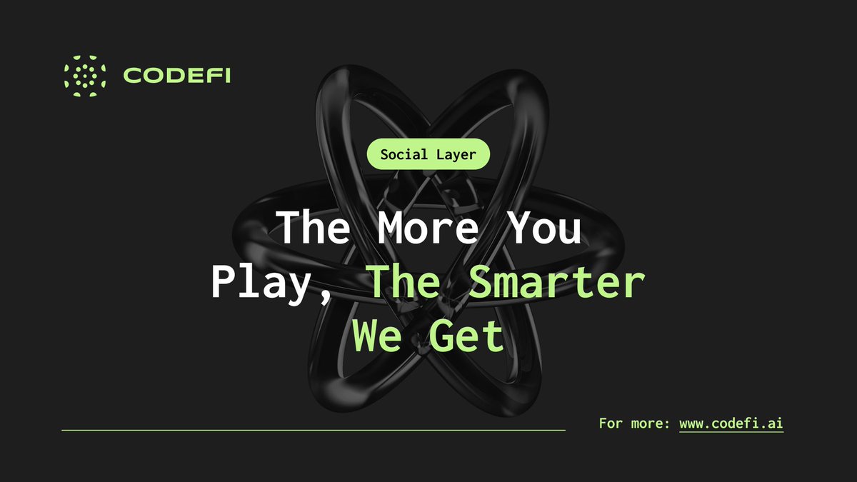 CodefiAI's tweet image. Every prediction you make. ✅
Every strategy you run. ✅
Every question you ask. ✅
It all trains the Codefi intelligence.
This is crowd-trained #DeFAI, evolving with your input to serve everyone better.
Use the tools, shape the future.