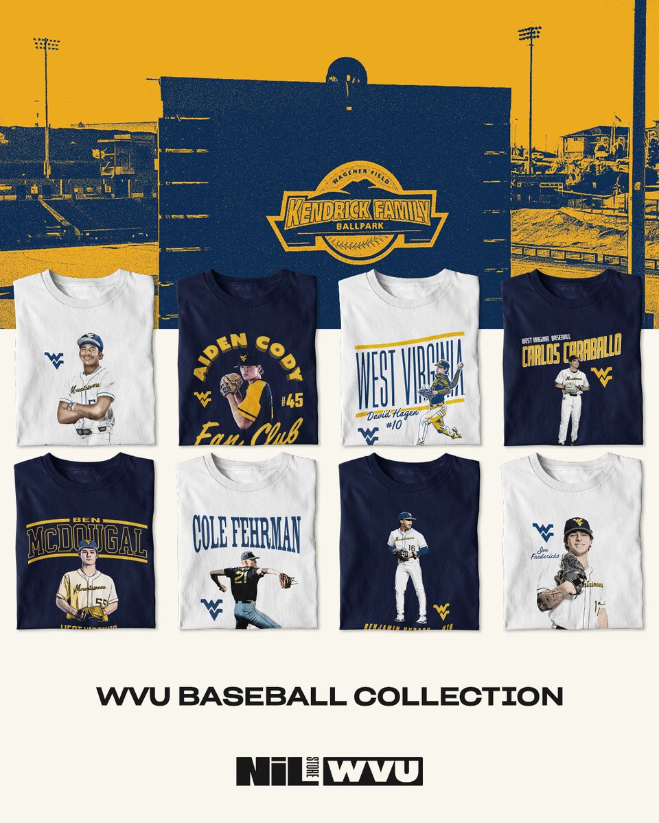 West Virginia NIL Store (@wvunilstore) on Twitter photo Shop our extensive <a href="/WVUBaseball/">WVU Baseball</a> collection as they start on the Road to Omaha!
➡️ nil.store/west-virginia/… Shop our extensive <a href="/WVUBaseball/">WVU Baseball</a> collection as they start on the Road to Omaha!
➡️ nil.store/west-virginia/…
