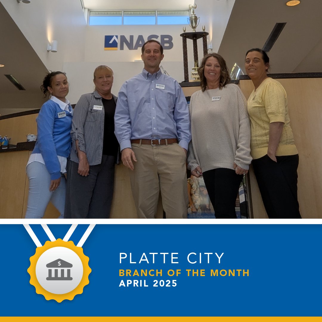 Shoutout to Platte City for winning Branch of the Month in April! Platte City excels at providing personalized service to our customers and handling every interaction with care. Thank you for setting a great example!