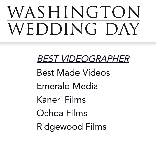 We did it!

Officially a finalist for the 2025 Washington Wedding Day awards.

Results announced in July. 🤞