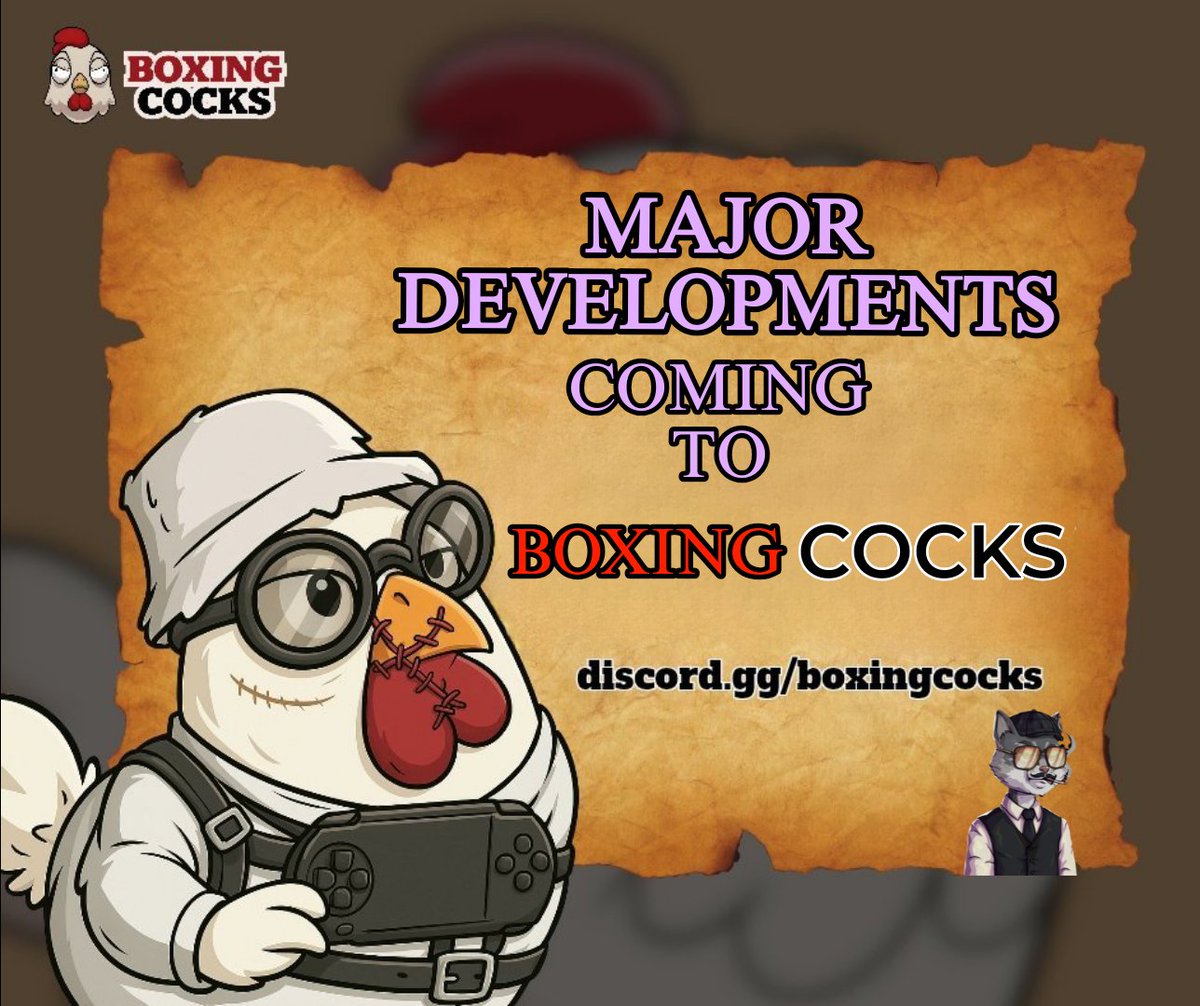 Jigri dai (@poetslovehim) on Twitter photo .<a href="/0xBash_RON/">Bash.RON | $BOCK</a> just unveiled major developments for <a href="/BoxingCocks/">Boxing Cocks $BOCK</a>!
1. Partnership Arena integration
2. Bock token utility expansion
3. Game farm feature
4. Soft launch: live streaming begins Early june
5. Expansion to $Sol <a href="/solana/">Solana</a>
6. Massive game expansion
in details check 🧵 .<a href="/0xBash_RON/">Bash.RON | $BOCK</a> just unveiled major developments for <a href="/BoxingCocks/">Boxing Cocks $BOCK</a>!
1. Partnership Arena integration
2. Bock token utility expansion
3. Game farm feature
4. Soft launch: live streaming begins Early june
5. Expansion to $Sol <a href="/solana/">Solana</a>
6. Massive game expansion
in details check 🧵