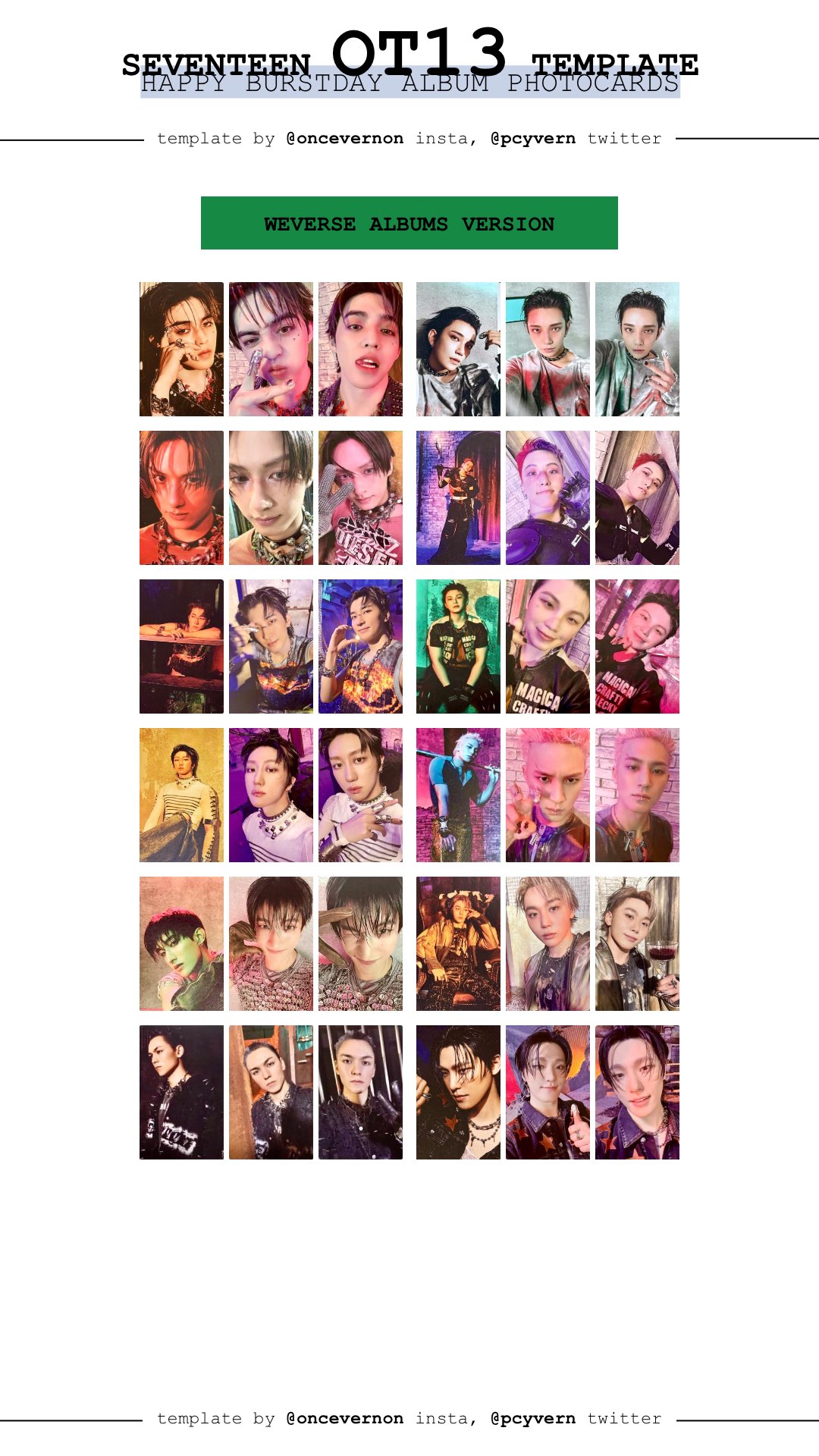 SEVENTEEN HAPPY BURSTDAY トレカ コンプ weverse SEVENTEEN HAPPY BURSTDAY JAPAN Benefit official photocard PC