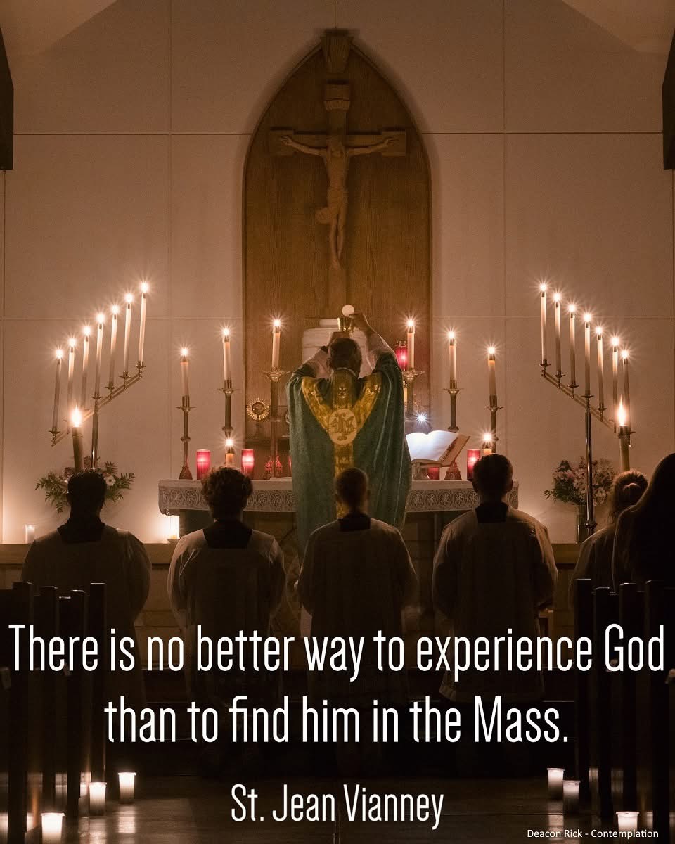 We adore you, Lord Jesus, in the Most Blessed Sacrament.